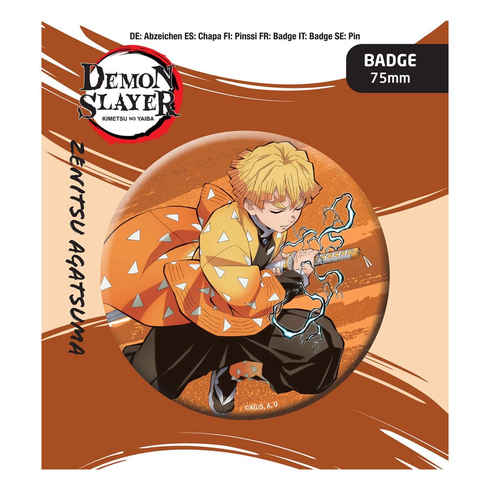 Demon Slayer - Badge à épingler - Zenitsu Agatsuma (Pop Buddies)