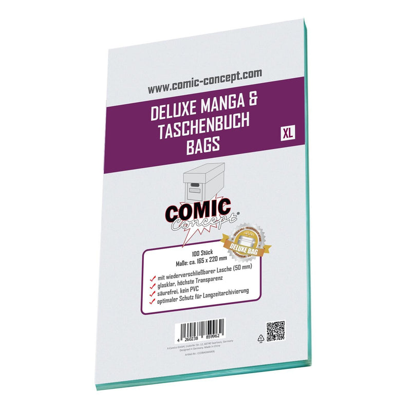 Comic Concept - Deluxe Manga Bags - Größe XL (165 x 220 mm) 100 Stück