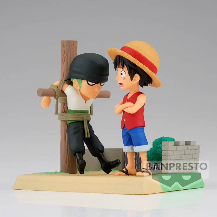 One Piece - Monkey D Ruffy & Roronoa Zoro - Log Stories Figure (Banpresto)