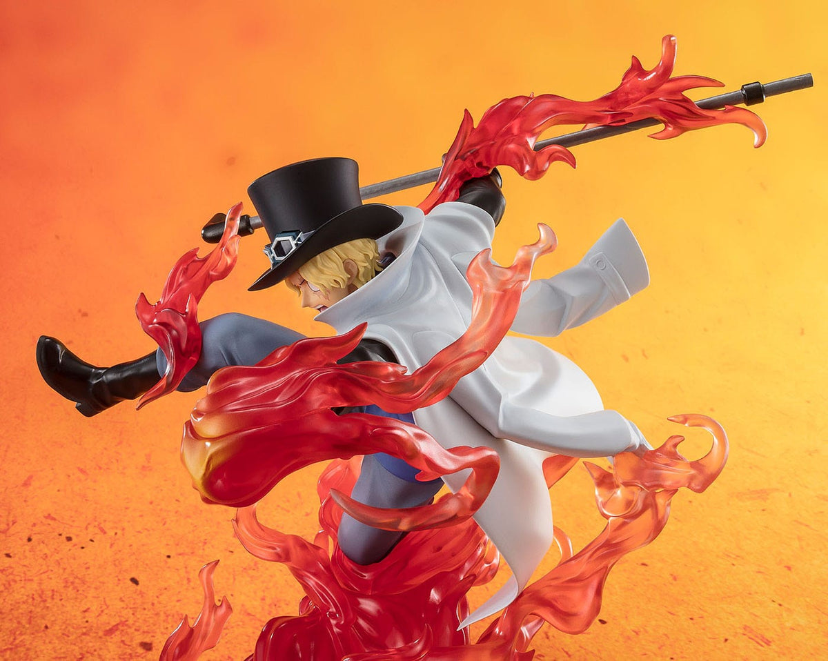 One Piece - Sabo - Pugno di fuoco controllo della torre - FiguartsZero Extra Battle figura (Bandai)