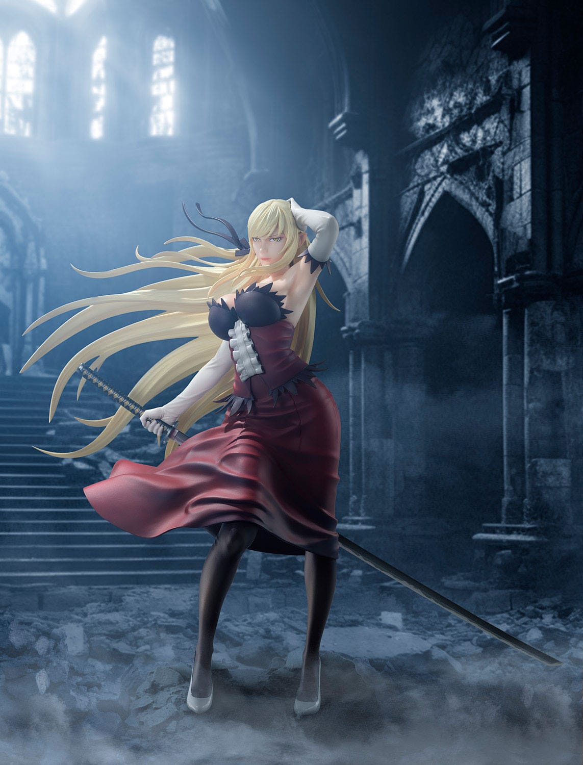 Kizumonogatari - Kiss-Shot Acerola-Orion Heart-Under-Blade (Shinobu Oshino) - Demon Sword Kokorowatari Figur 1/7 (BellFine)