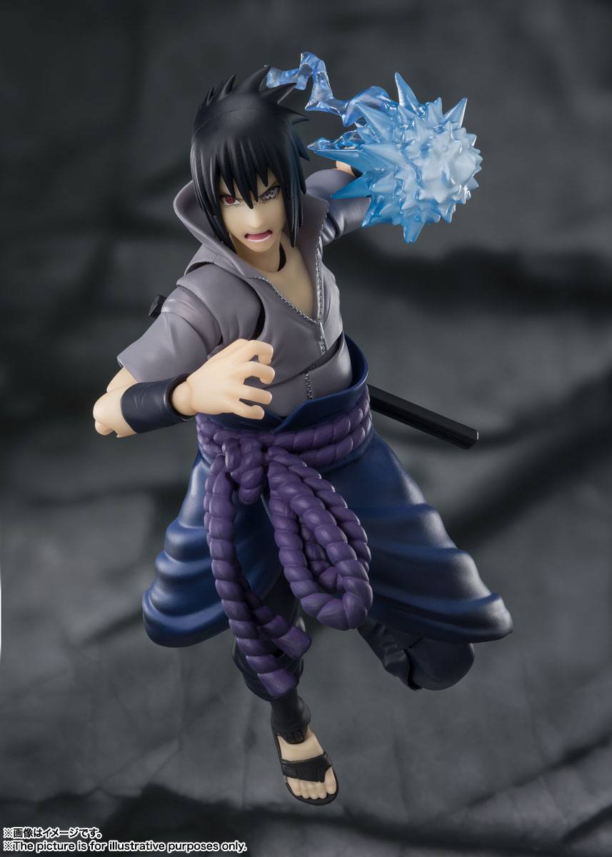 Naruto Shippuden - Sasuke Uchiha - He who bears all Hatred - S.H. Figuarts Figur (Bandai) (re-run)