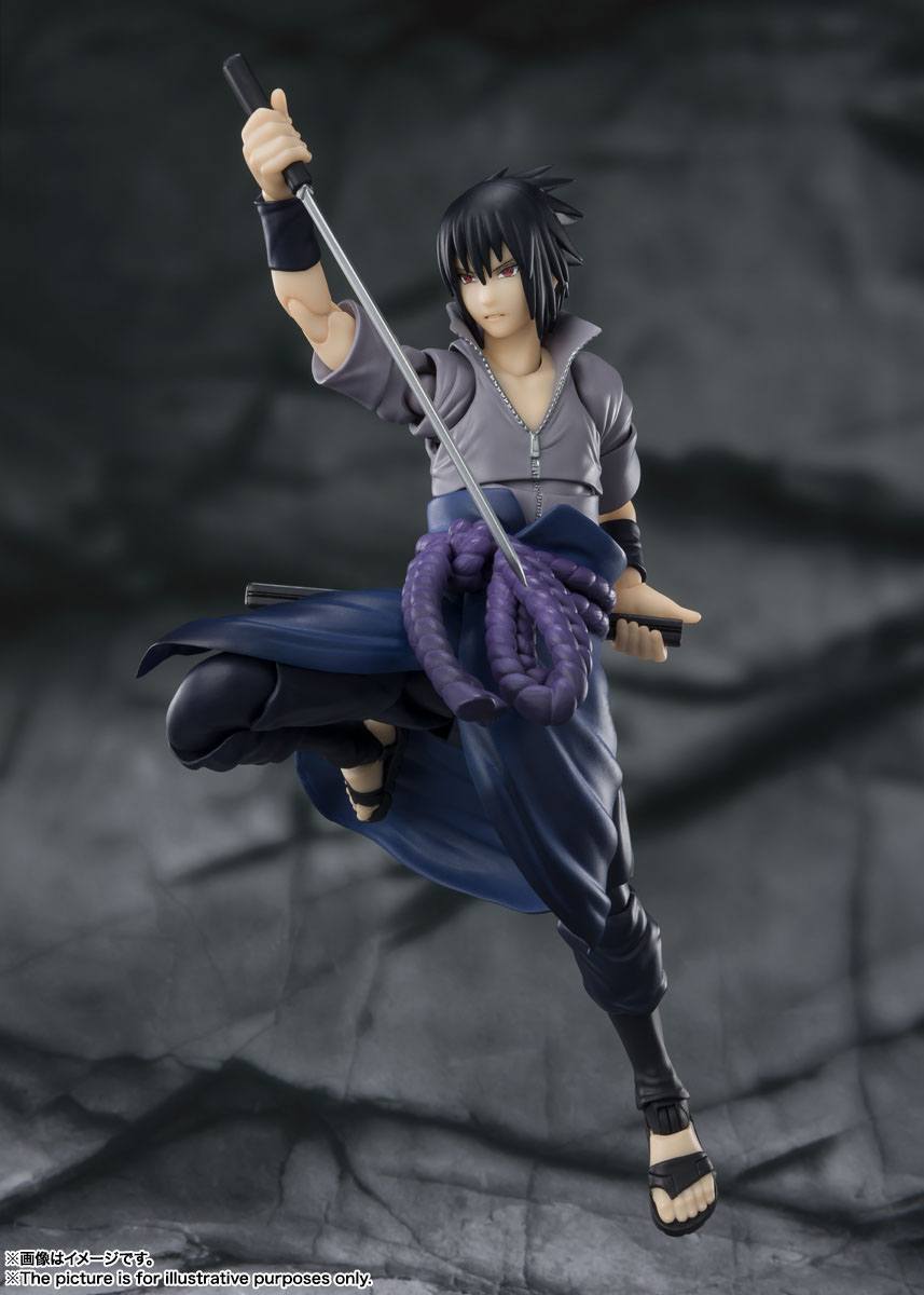 Naruto Shippuden - Sasuke Uchiha - He who bears all Hatred - S.H. Figuarts Figur (Bandai) (re-run)