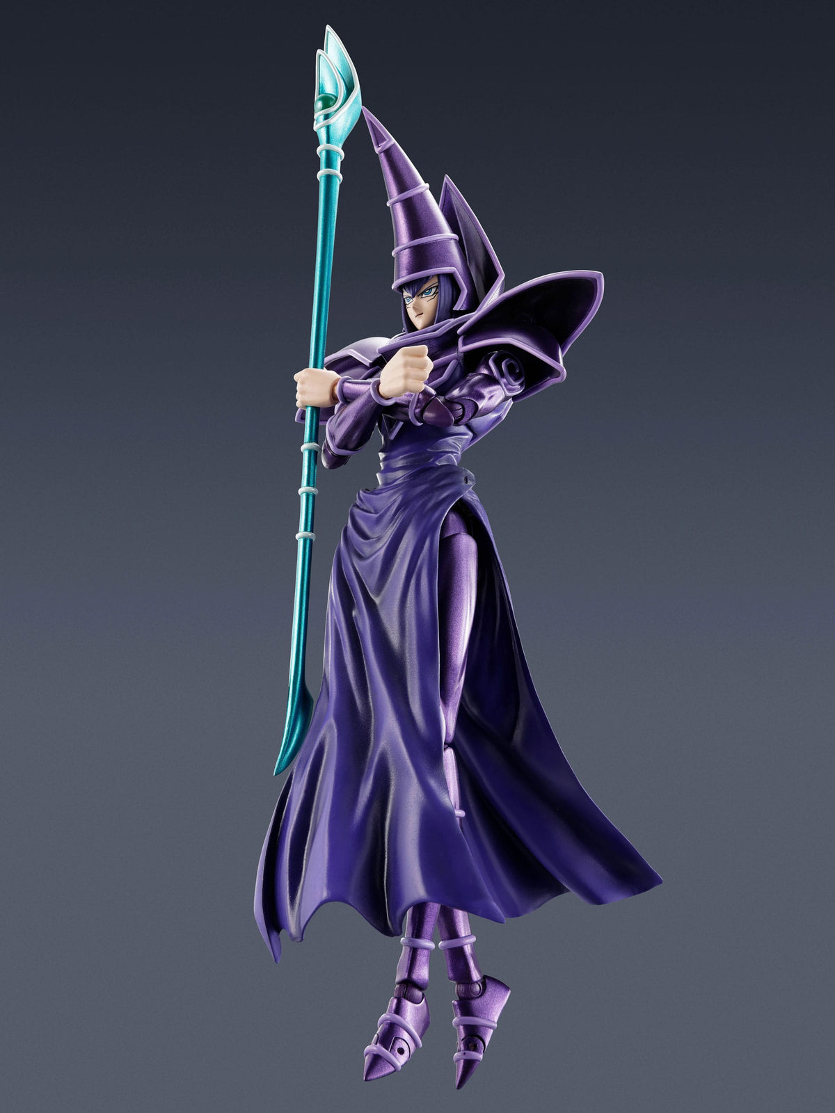 Yu-Gi-Oh! - Mago Nero/Oscuro (Mago Oscuro) - S.H. MonsterArts Azione figura (Bandai)