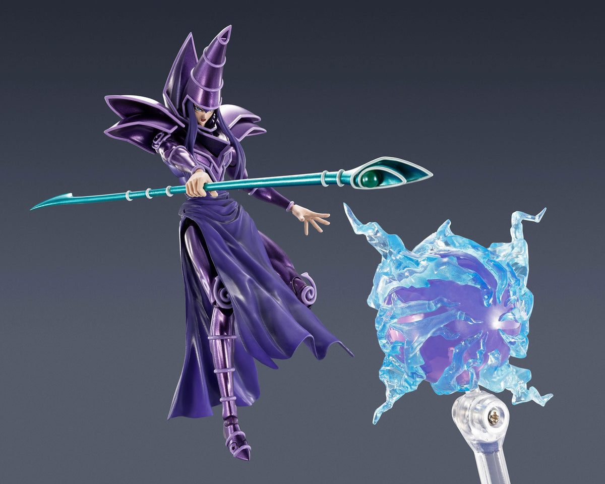 Yu-Gi-Oh! - Schwarzer/Dunkler Magier (Dark Magician) - S.H. MonsterArts Action Figur (Bandai)