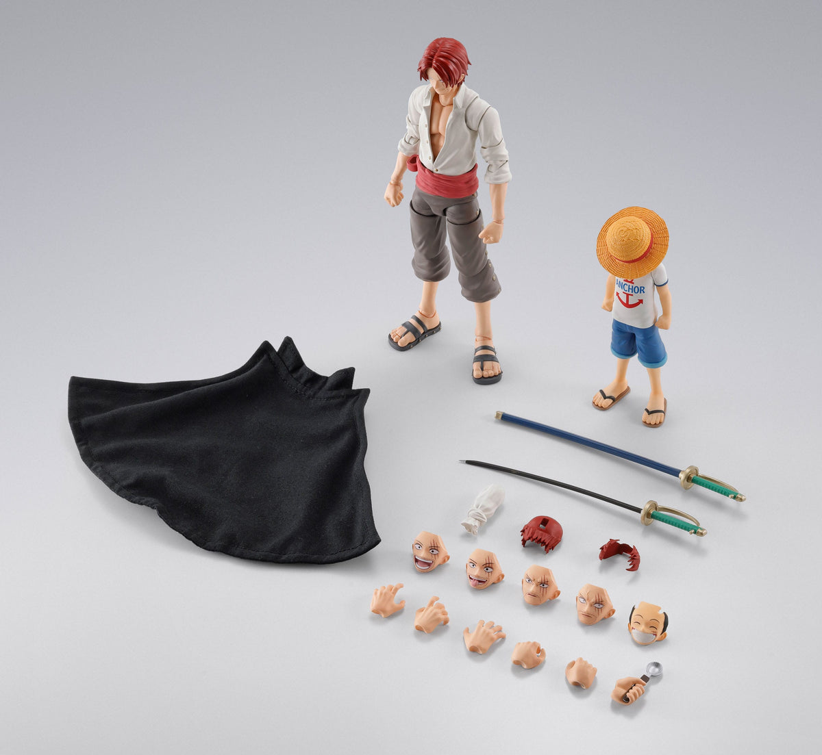 One Piece - Mono D. Ruffy y Shanks - Infancia S.H. Figuarts figuras Set de 2 (Bandai)