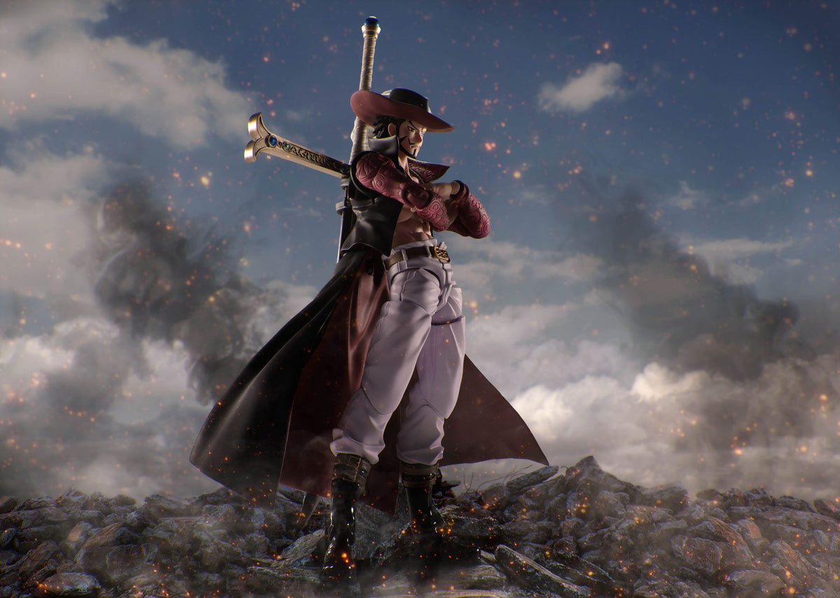 One Piece - Dracule Mihawk (Hawk Eyes) - S.H. Figuarts Figur (Bandai)