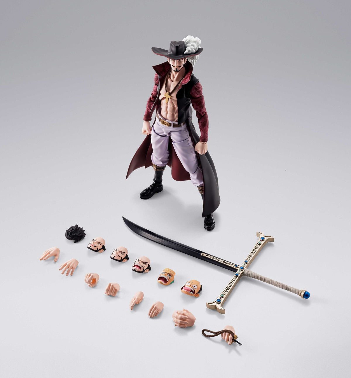 One Piece - Dracule Mihawk (Hawk Eyes) - S.H. Figuarts Figur (Bandai)