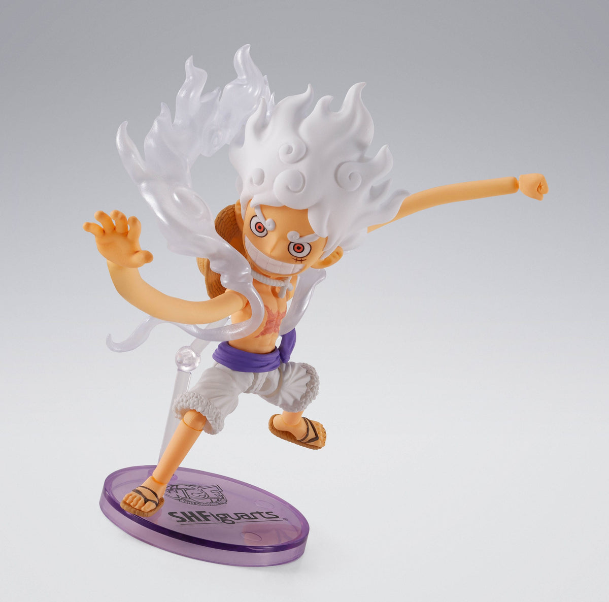 One Piece - Monkey D. Ruffy - Gear 5 - World Collactable Figures x S.H. Figuarts Figur (Bandai)