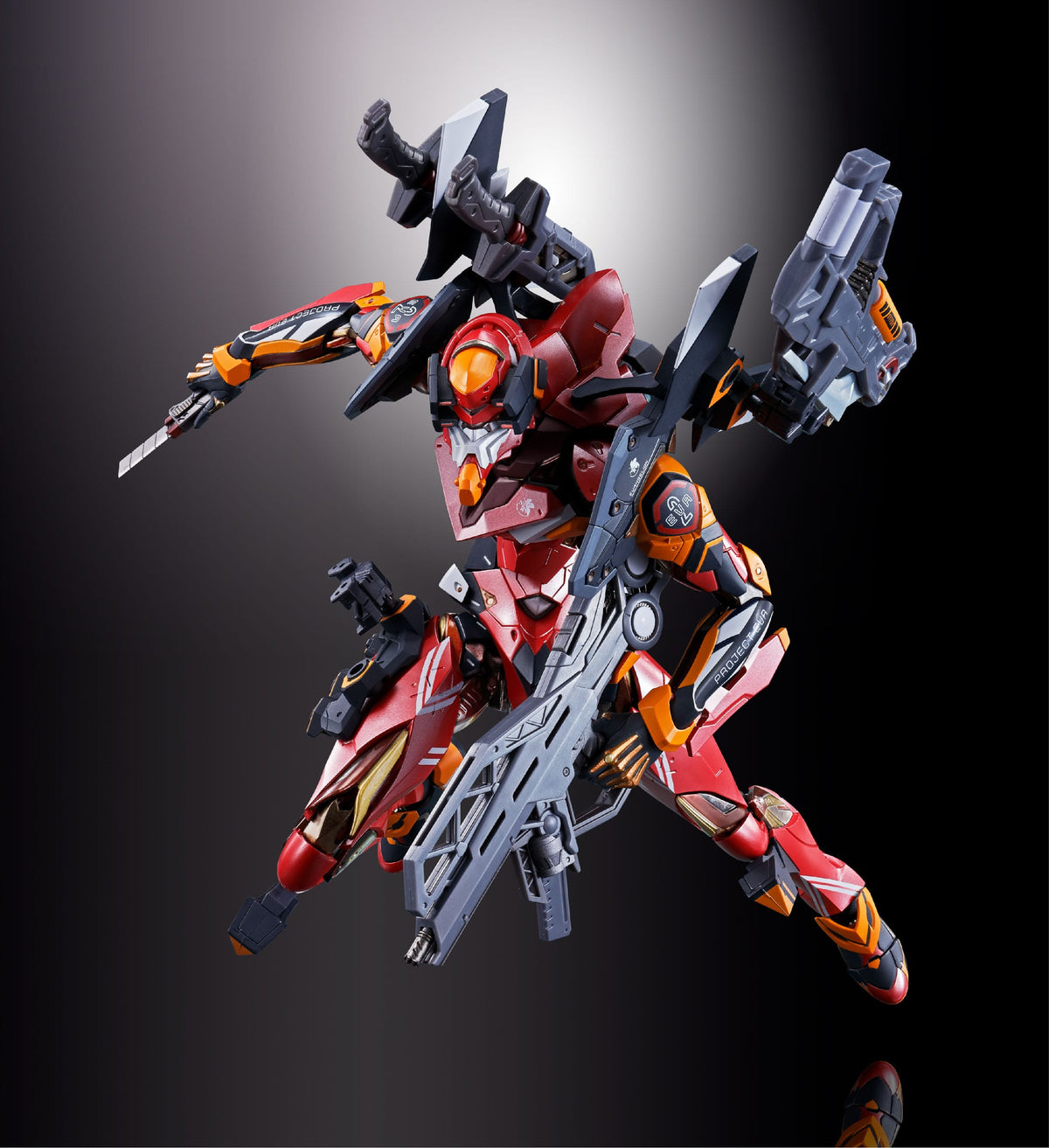 Neon Genesis Evangelion - Eva -02 / Evangelion Unit -02 - 30th with the Spear of Gaius - Metal Build Diecast Action-figure (Bandai)