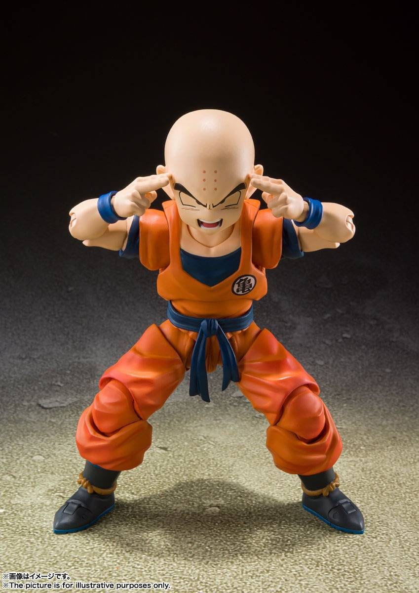 Dragon Ball Z - Krillin - Earth's Strongest Man - S.H. Figuarts Figur (Bandai)