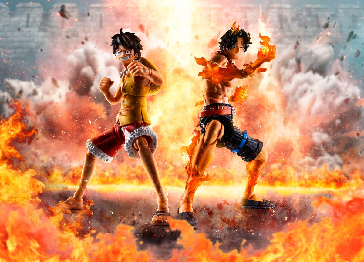 One Piece - Portgas D. Ace - Marineford S.H. Figuarts Figur (Bandai)