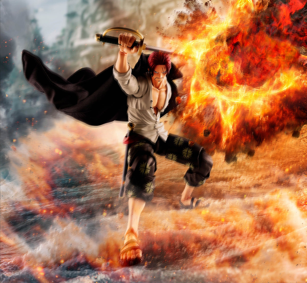One Piece - Shanks - Marineford - S.H. Figuarts Figur (Bandai)