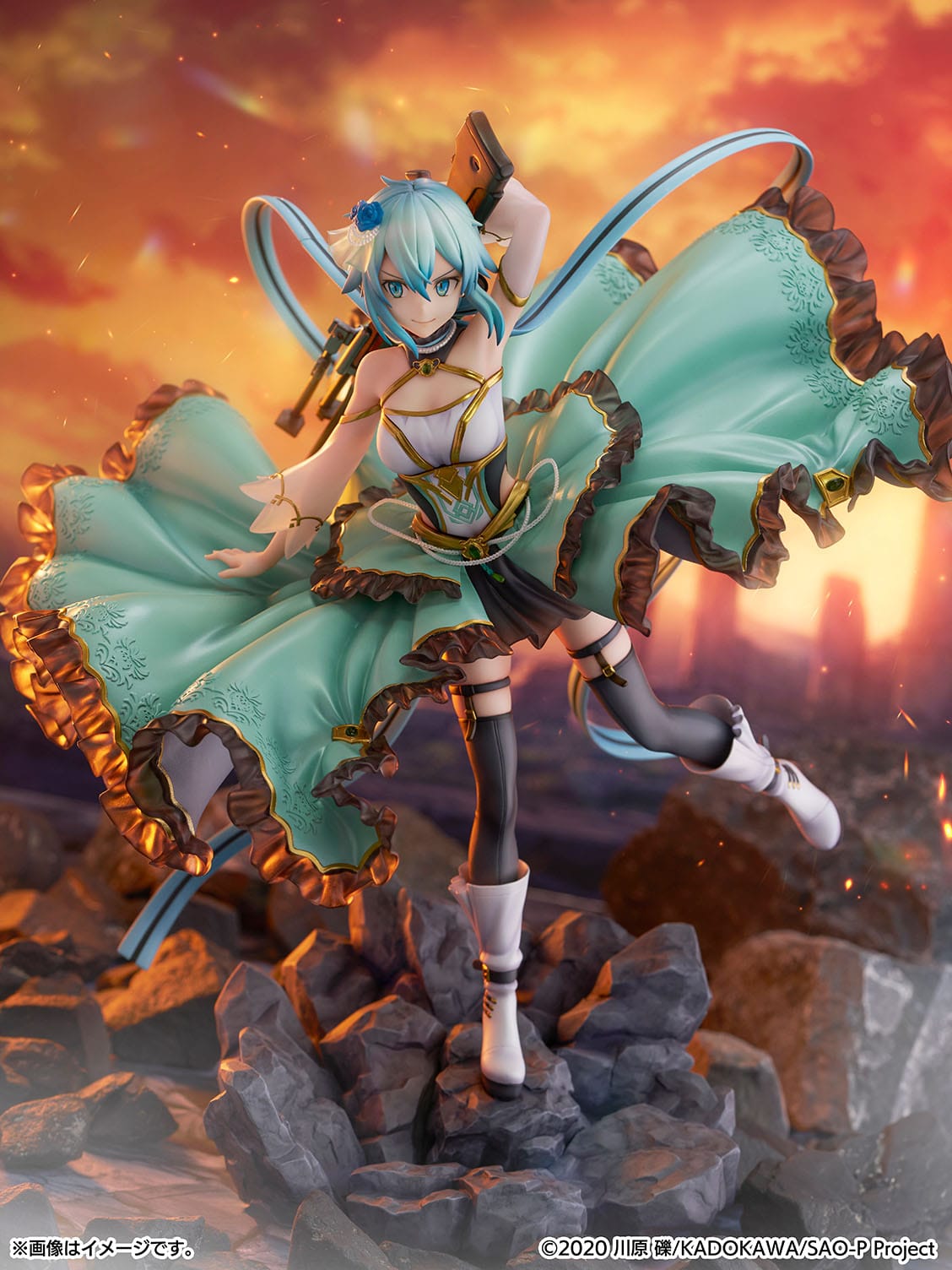 Sword Art Online - Sinon - Crystal Dress - Shibuya Scramble figure 1/7 (eStream)