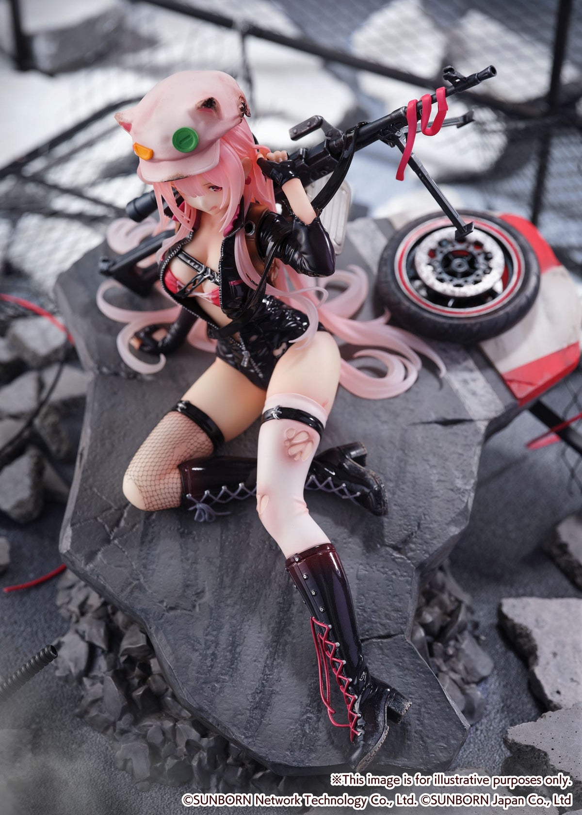 Prima linea femminile - UKM-2000 Gale Lightning - Scramble Shibuya ferito figura 1/7 (eStream)