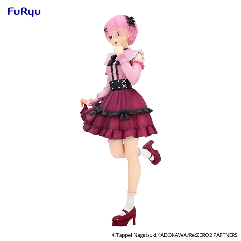 Re:Zero - Ram - Girly Outfit Pink World Trio-Try-iT Figur (Furyu)