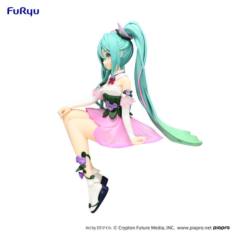 Hatsune Miku - Flower Fairy Morning Glory - Pink Color Noodle Stopper Figur (Furyu)