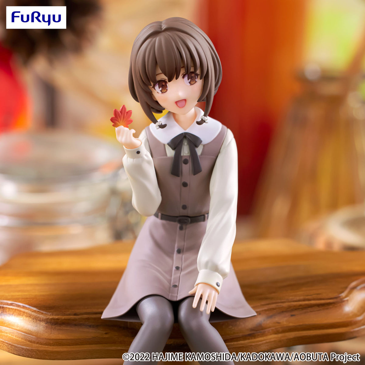 Il mascalzone non sogna la coniglietta Senpai - Kaede Azusagawa - Tappo per tagliatelle con outfit autunnale figura (Furyu)