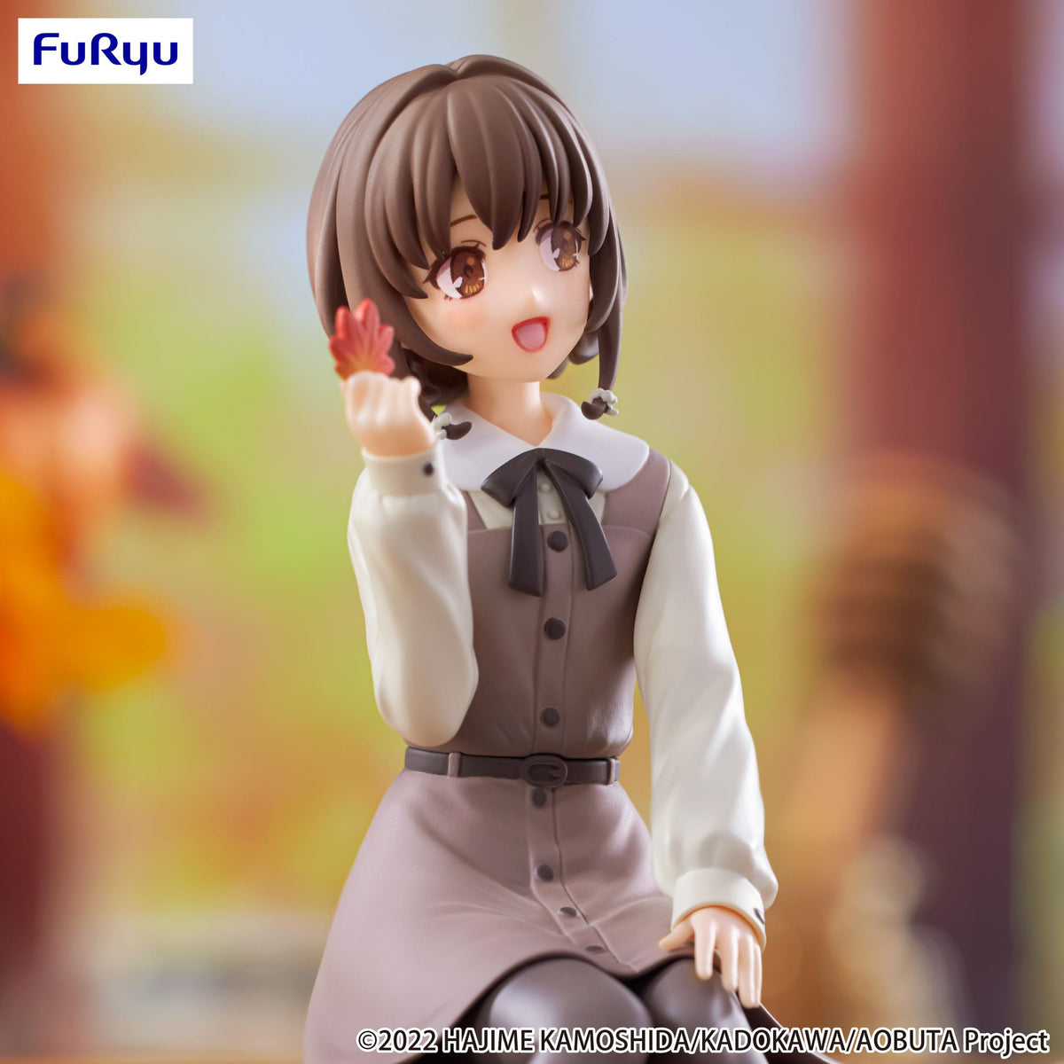 Il mascalzone non sogna la coniglietta Senpai - Kaede Azusagawa - Tappo per tagliatelle con outfit autunnale figura (Furyu)