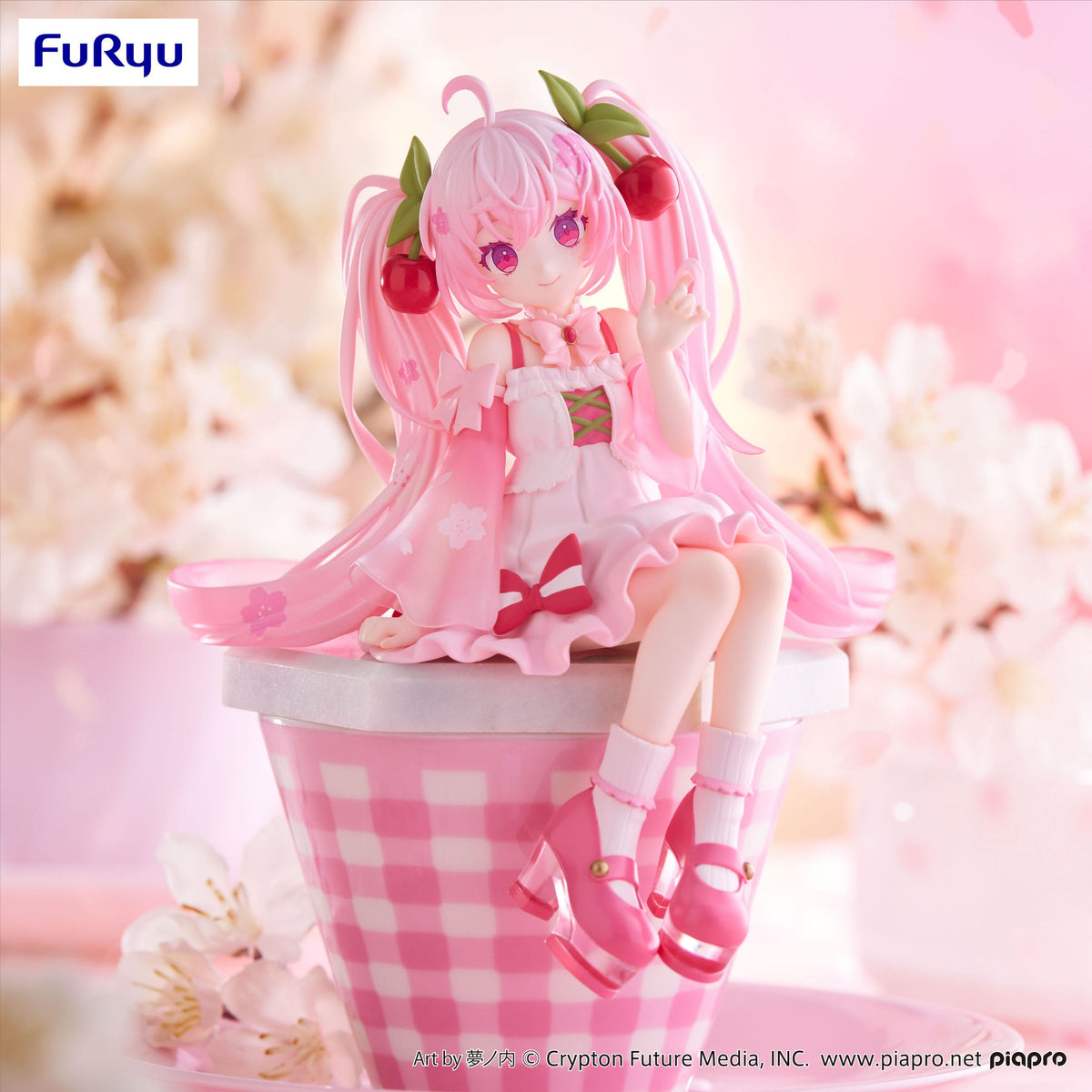 Hatsune Miku - Sakura Miku 2025 - Tapón de fideos figura (Furyu)