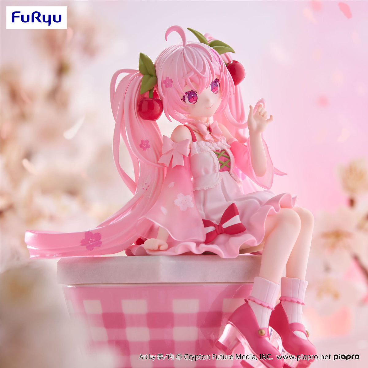 Hatsune Miku - Sakura Miku 2025 - Tapón de fideos figura (Furyu)