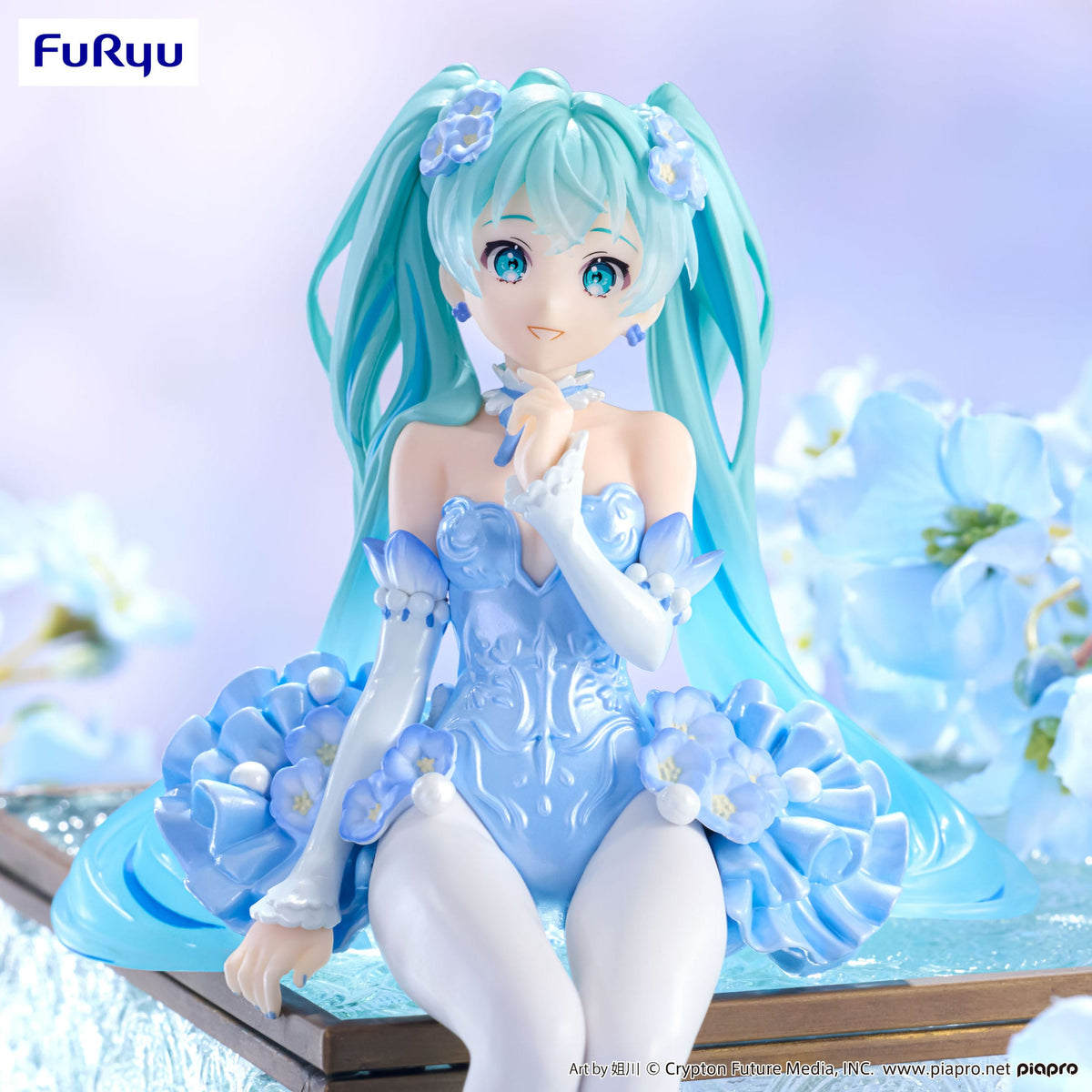 Hatsune Miku - Hada Flor Azul Nemophila - Tapón de Fideos figura (Furyu)