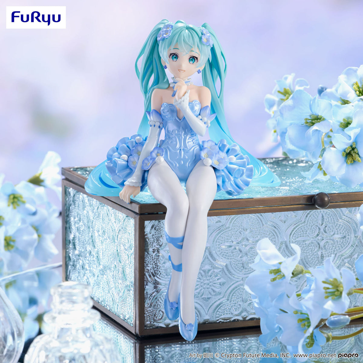 Hatsune Miku - Hada Flor Azul Nemophila - Tapón de Fideos figura (Furyu)