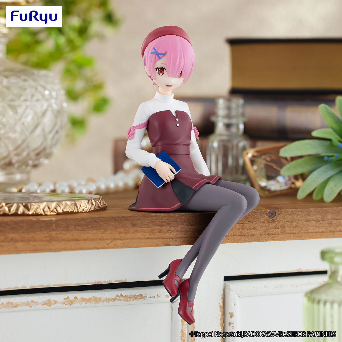 Re:Zero - Ram - Book Girl Noodle Stopper Figur (Furyu)