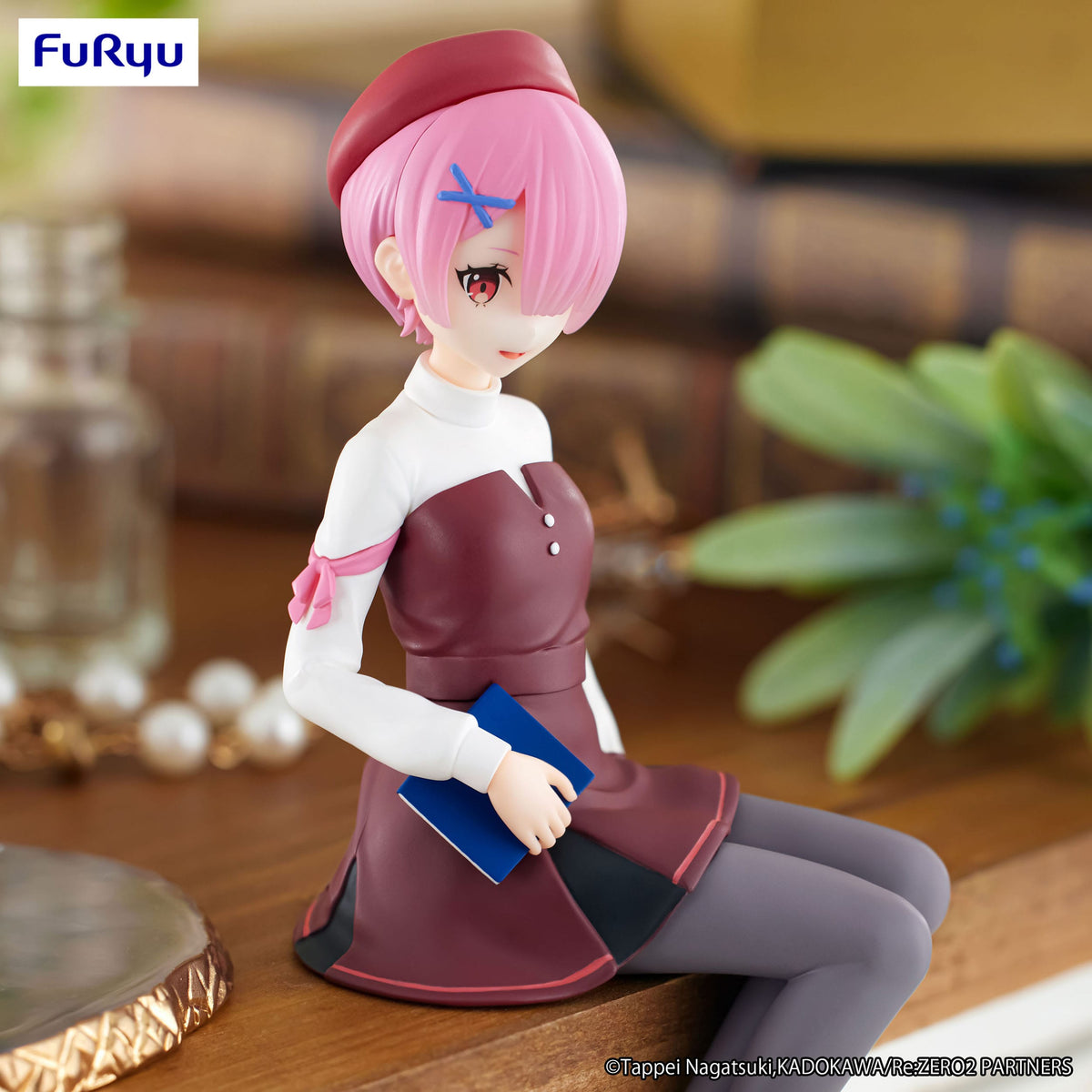 Re:Zero - Ram - Book Girl Noodle Stopper Figur (Furyu)