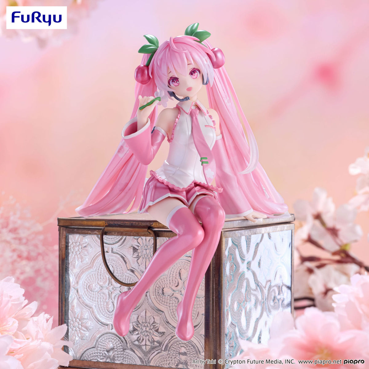 Hatsune Miku - Sakura Miku 2024 Color Perla - Tapón para fideos figura (Furyu)