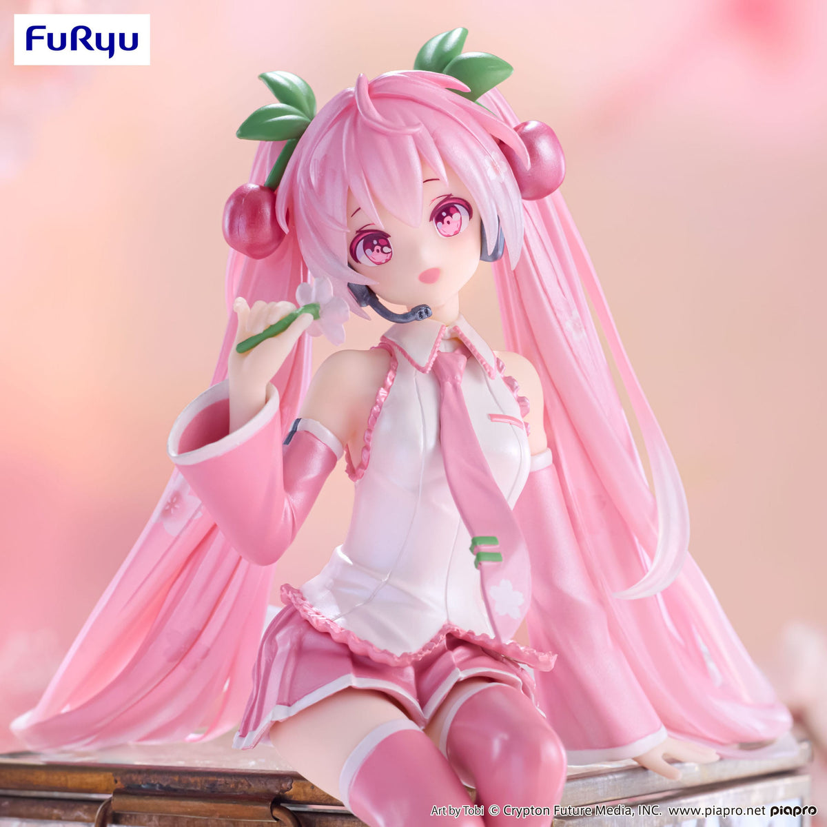 Hatsune Miku - Sakura Miku 2024 Pearl Color - Bouchon de nouille figurine (Furyu)