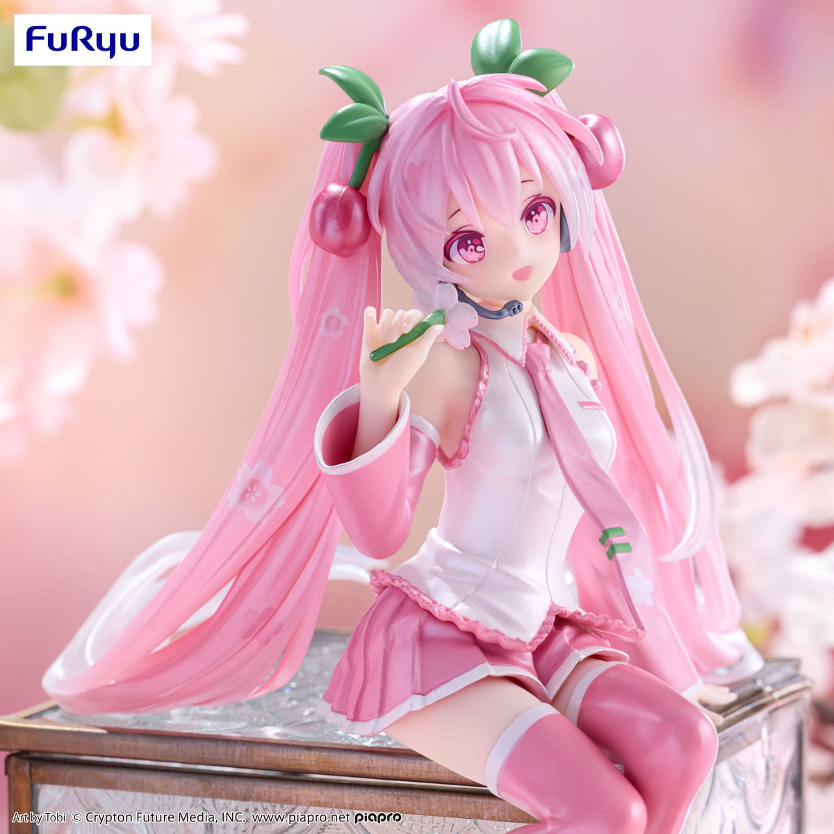 Hatsune Miku - Sakura Miku 2024 Parelmoerkleur - Noodle Stopper Figuur (Furyu)