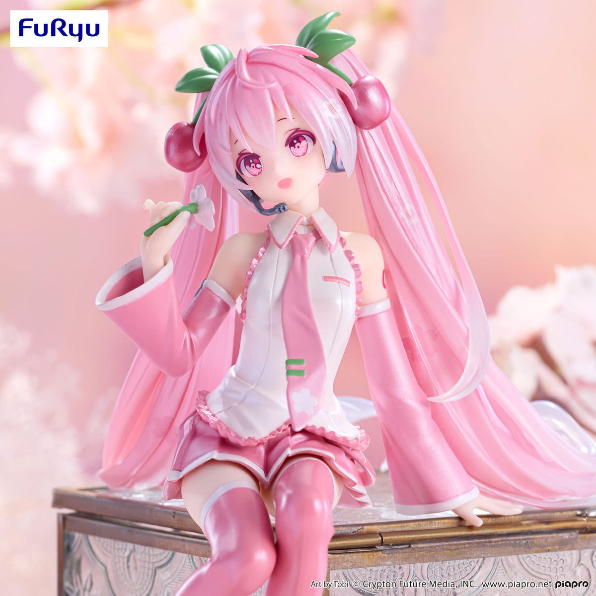 Hatsune Miku - Sakura Miku 2024 Color Perla - Tapón para fideos figura (Furyu)