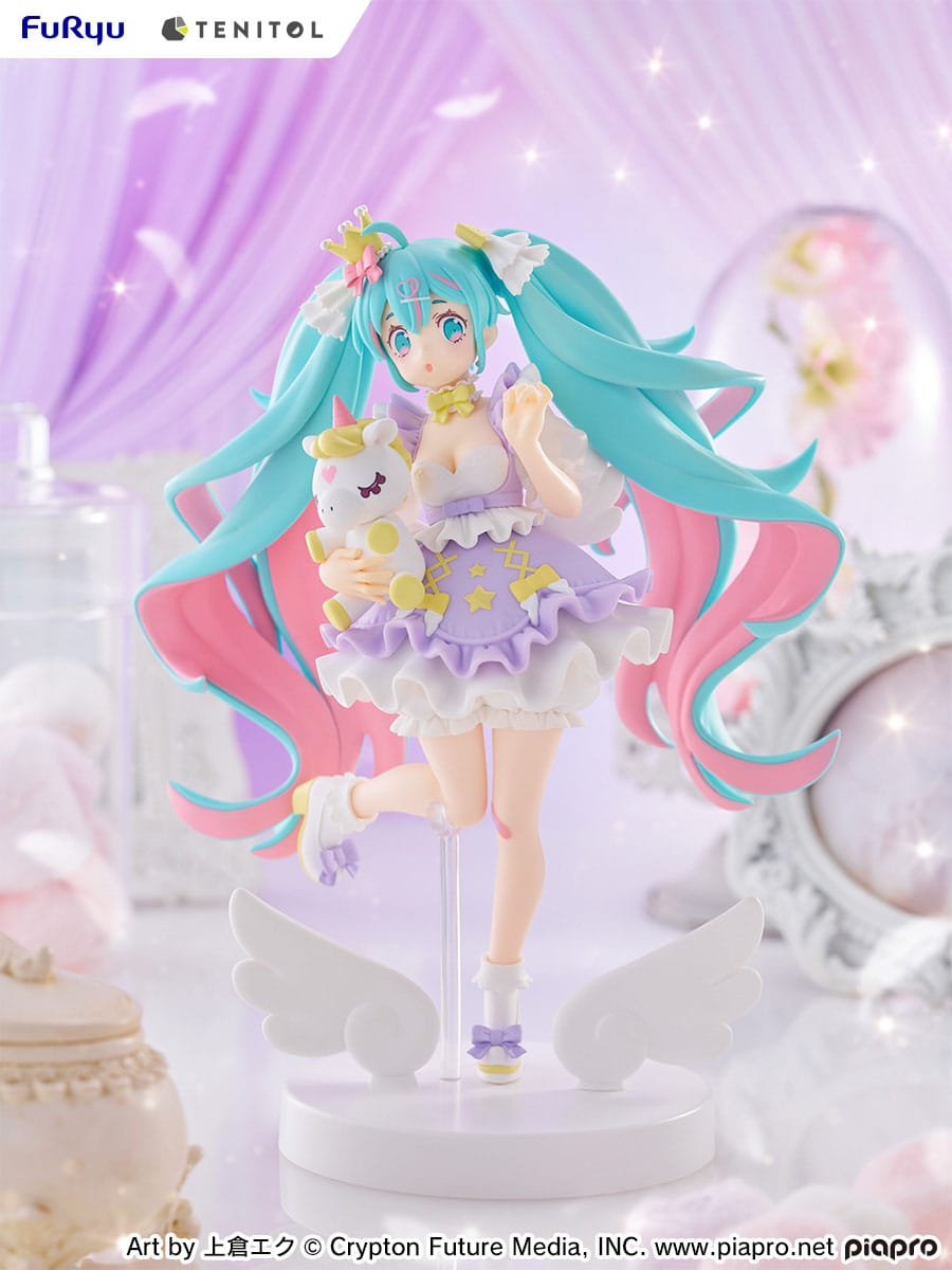 Hatsune Miku - Yumekawa Princess - Lavender Tenitol Figur (Furyu)