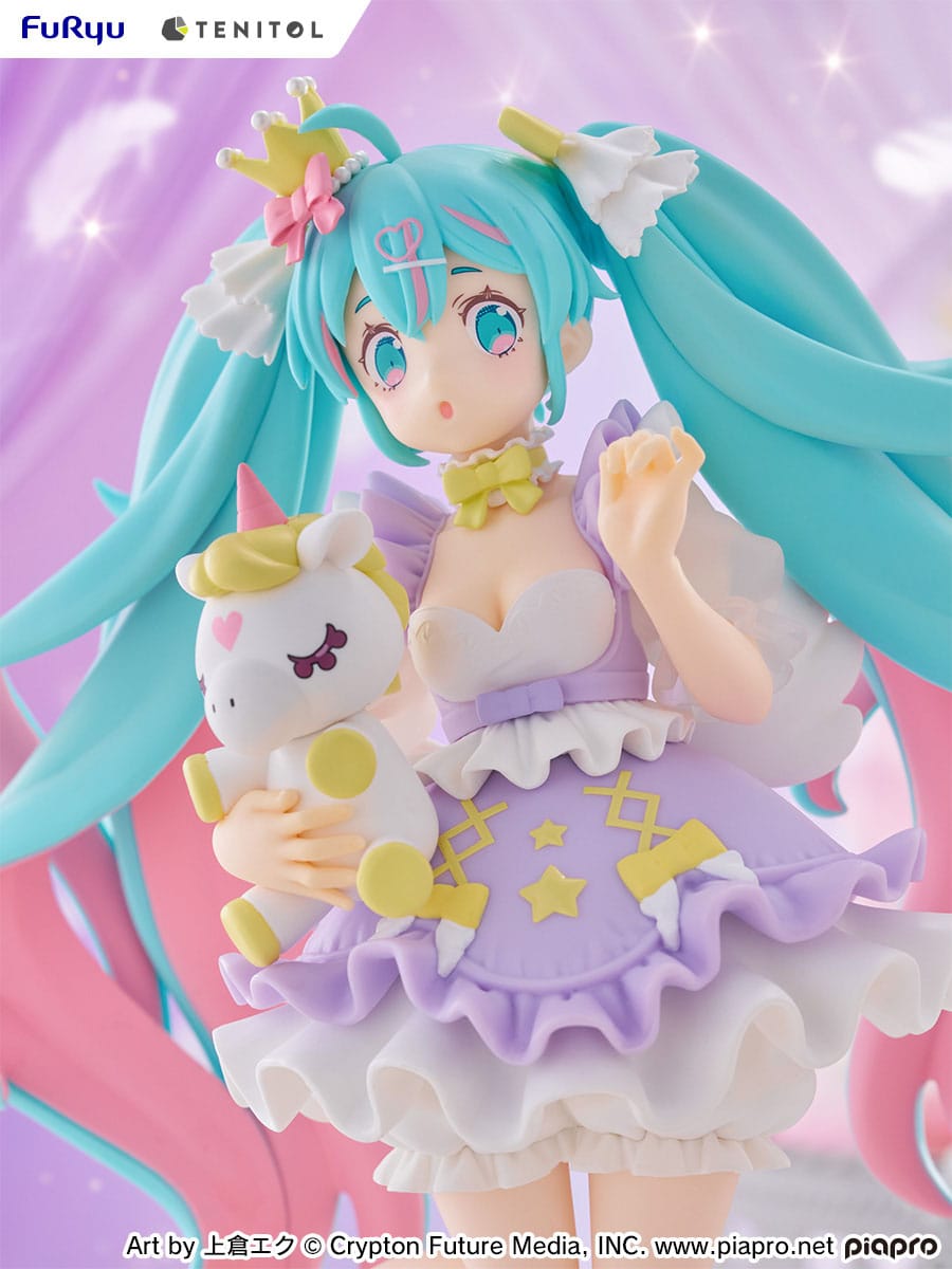 Hatsune Miku - Yumekawa Princess - Lavender Tenitol Figur (Furyu)