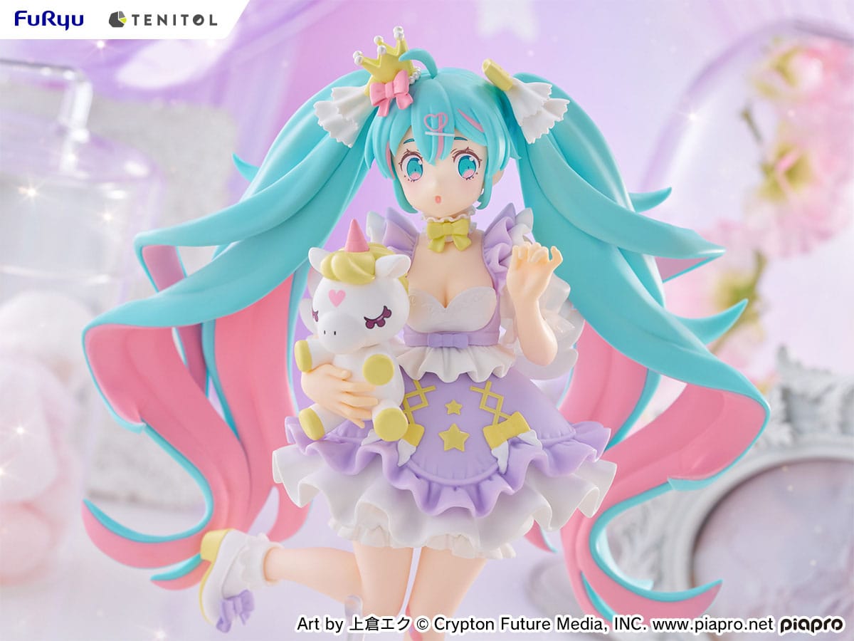 Hatsune Miku - Yumekawa Princess - Lavender Tenitol Figur (Furyu)