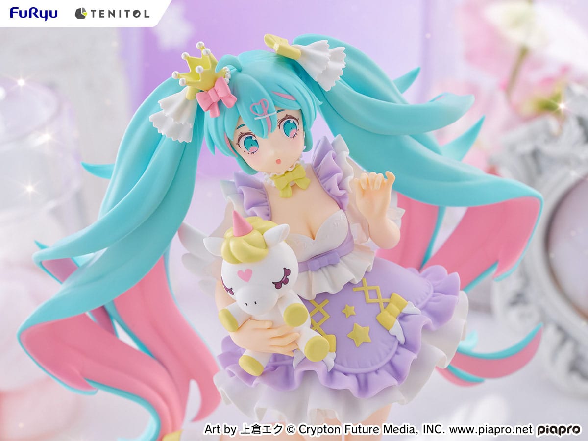 Hatsune Miku - Yumekawa Princess - Lavender Tenitol Figur (Furyu)