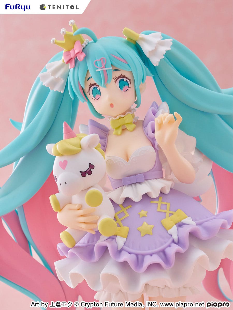 Hatsune Miku - Yumekawa Princess - Lavender Tenitol Figur (Furyu)