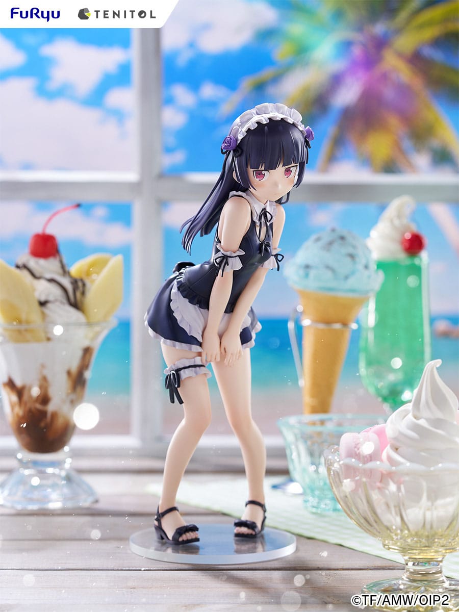 Oreimo - Ruri Gokou (Kuroneko) - Swimsuit Maid Tenitol Tall Figur (Furyu)