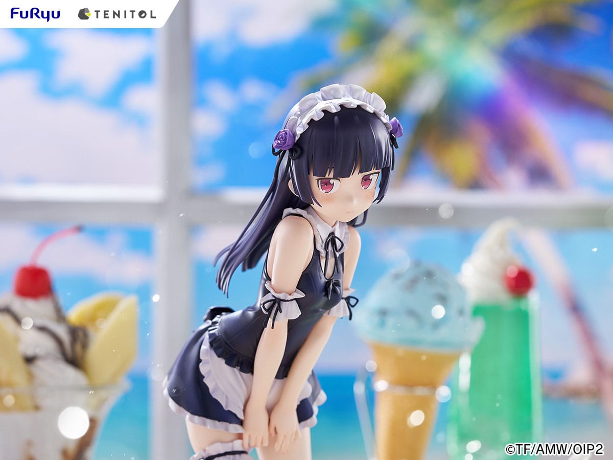 Oreimo - Ruri Gokou (Kuroneko) - Swimsuit Maid Tenitol Tall Figur (Furyu)