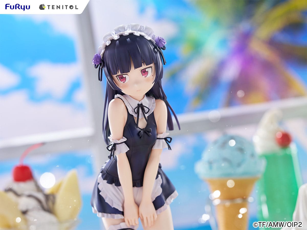Oreimo - Ruri Gokou (Kuroneko) - Swimsuit Maid Tenitol Tall Figur (Furyu)