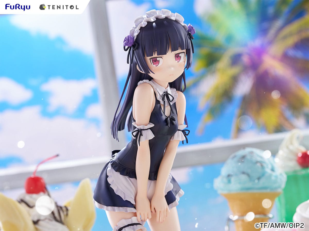 Oreimo - Ruri Gokou (Kuroneko) - Swimsuit Maid Tenitol Tall Figur (Furyu)