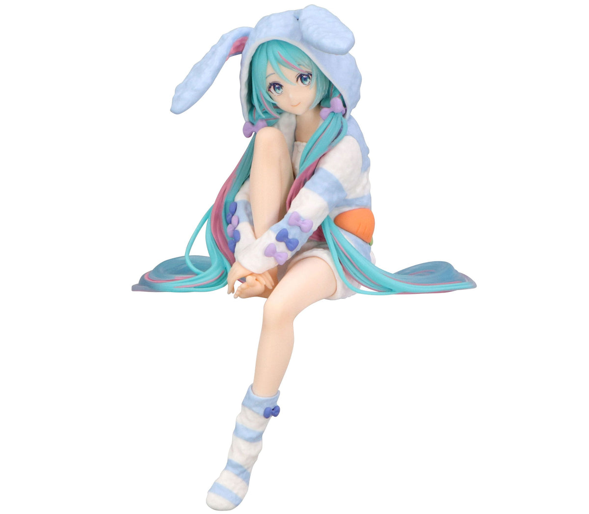 Hatsune Miku - Rabbit Ear Hood Pajama - Blue Color Noodle Stopper figure (Furyu)