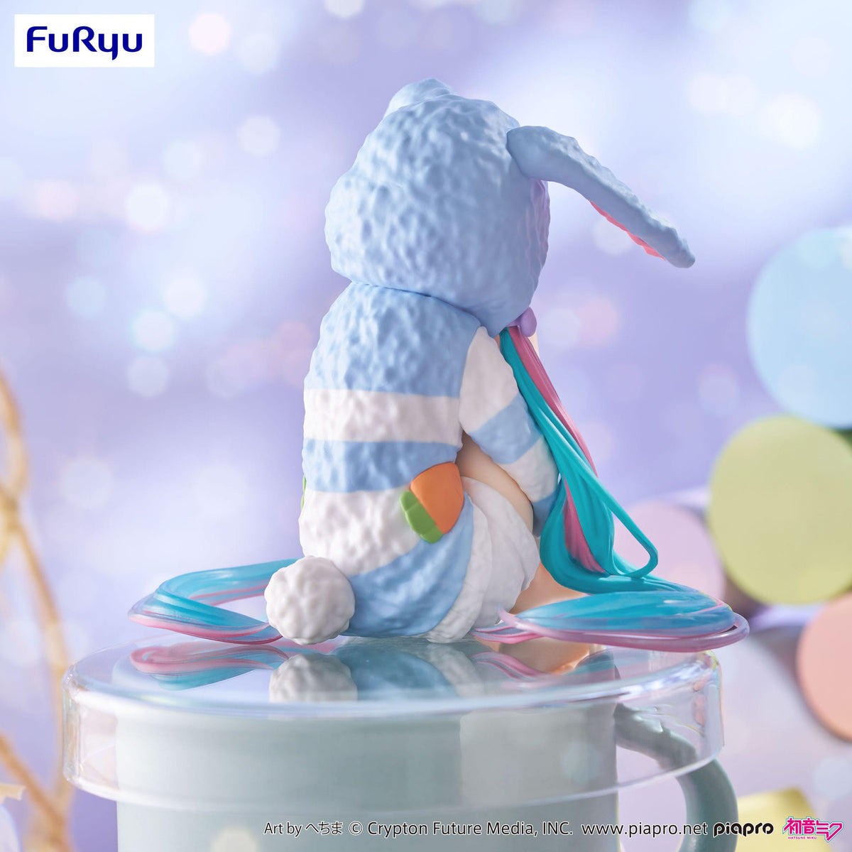 Hatsune Miku - Rabbit Ear Hood Pajama - Blue Color Noodle Stopper Figur (Furyu)