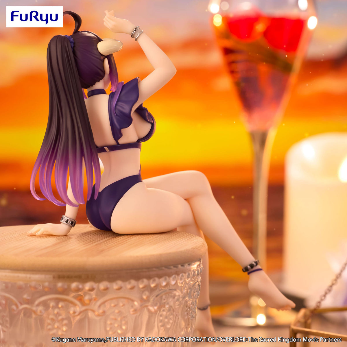 Overlord - Albedo - Swimsuit Dark Purple Color Noodle Stopper Figur Furyu)