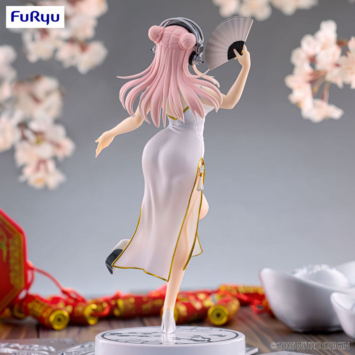 Super Sonico - Super Sonico - White China Dress Trio-Try-iT Figur (Furyu)