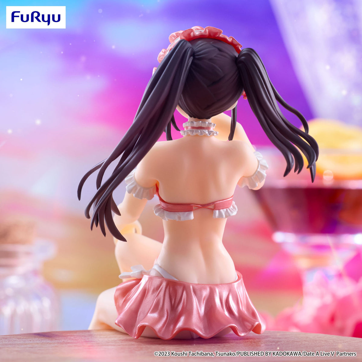 Date A Live V - Kurumi Tokisaki - Swimsuit Pastel Red Color Noodle Stopper Figur (Furyu)
