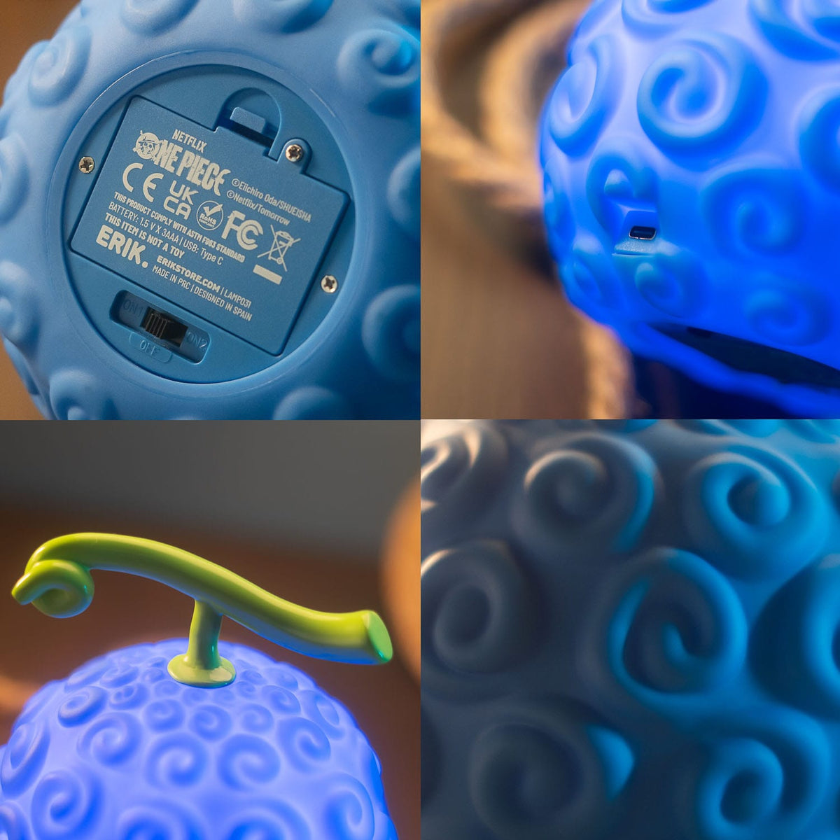 One Piece - Gum-Gum Fruit - Lampe mit USB-C (Grupo Erik)