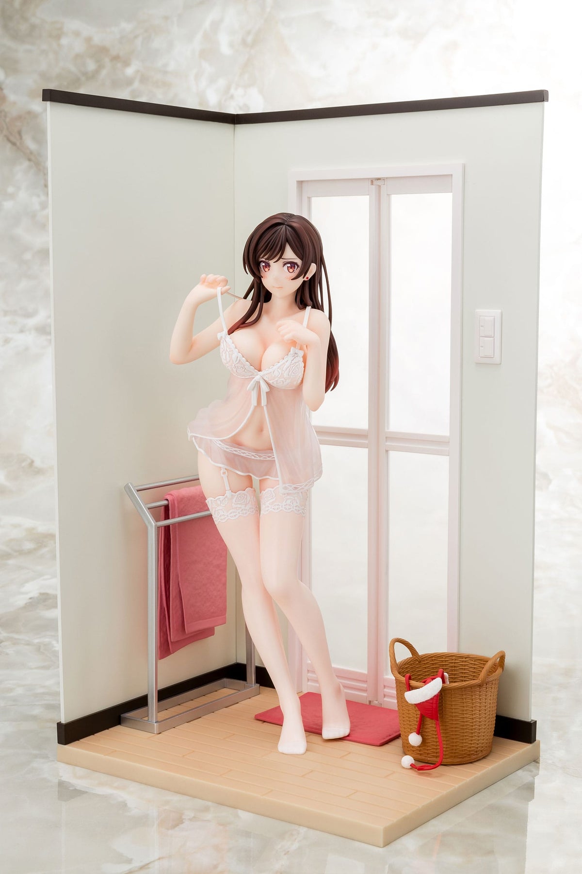 Rent-A-Girlfriend - Chizuru Mizuhara - Lingerie trasparente bianca figura 1/6 (Hakoiri Musume)