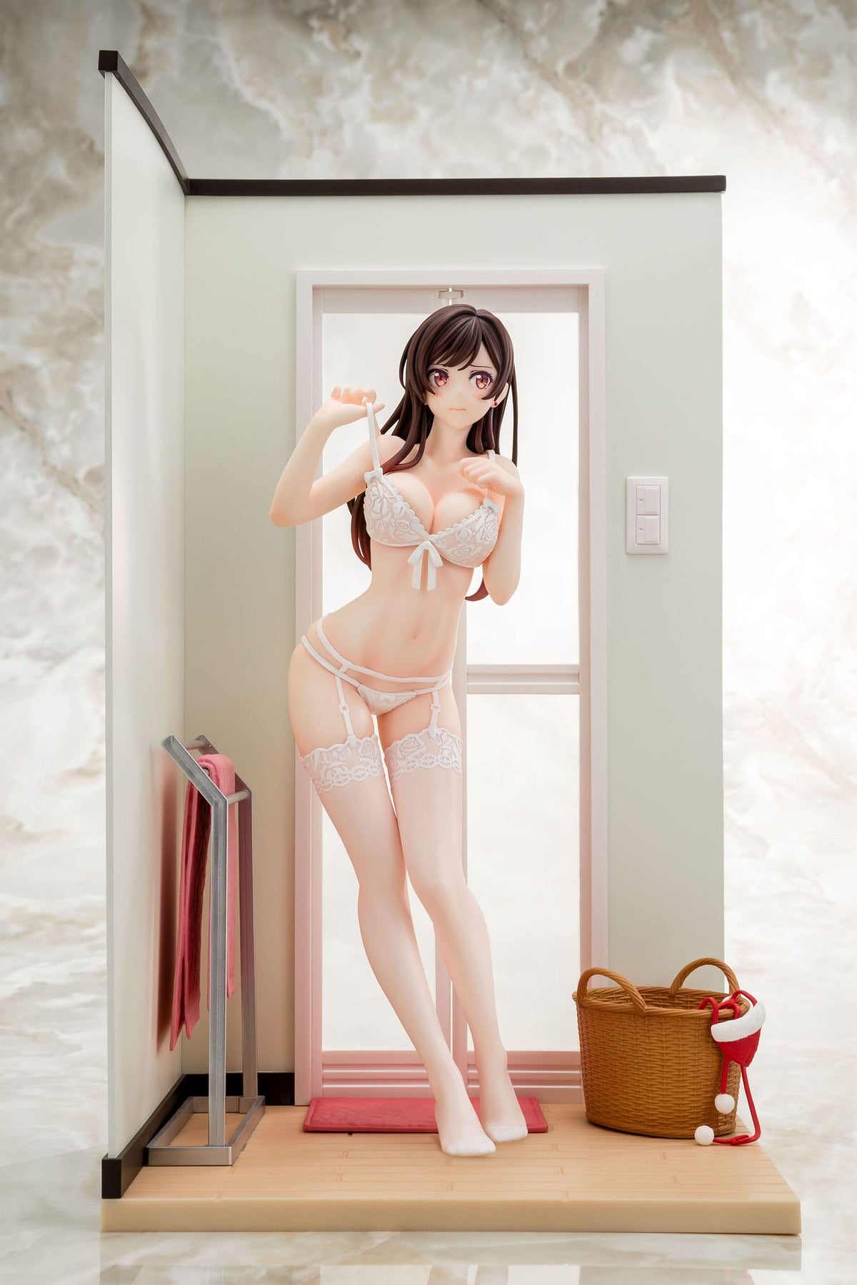 Rent-A-Girlfriend - Chizuru Mizuhara - Lencería transparente Blanco figura 1/6 (Hakoiri Musume)